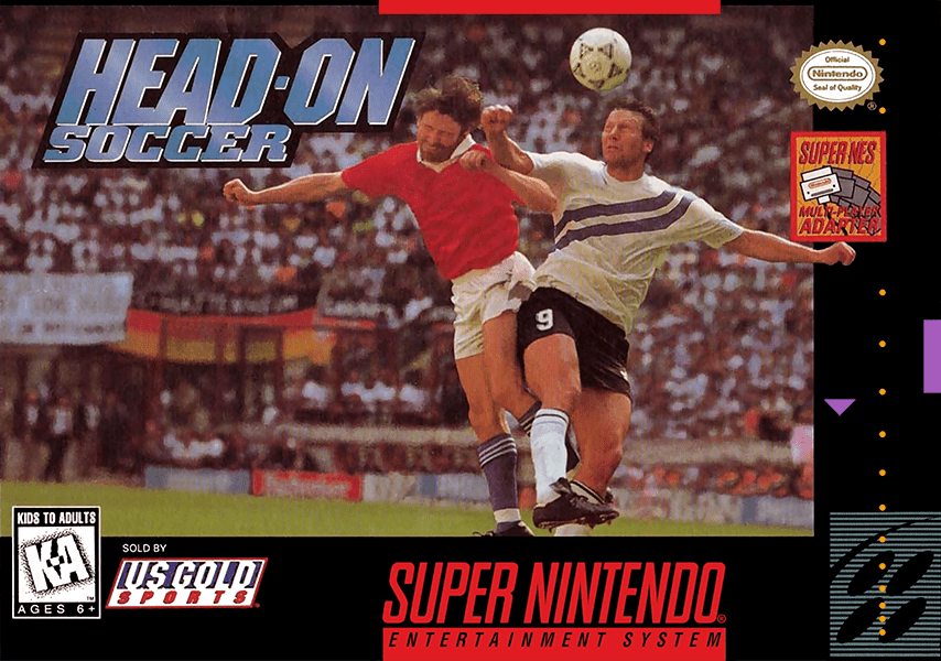 Head-On Soccer box art for Super Nintendo